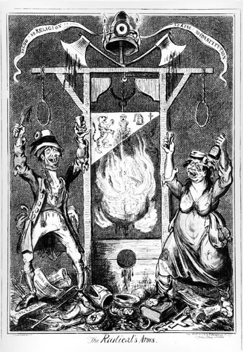 24. The Radical’s Arms. (No God! No Religion!! No King! No Constitution!!)  Source: Museum of the French Revolution 93.12