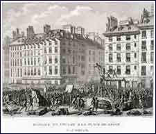 Image 25. Supplice de Foulon à la Place de Grève, le 23 Juillet 1789. [Punishment of Foulon at the Place de Grève, July 23, 1789]